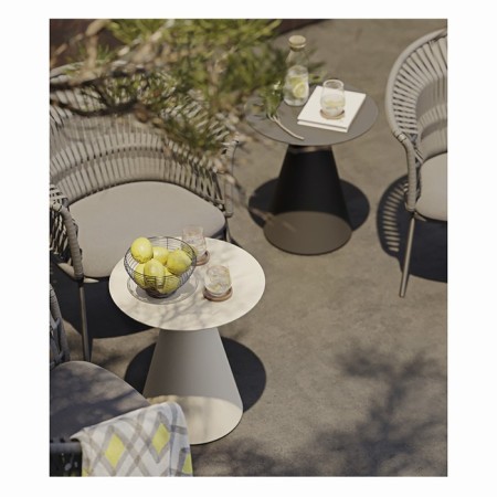 Coffee table Marius, 500 × 500 × 550 mm, beige color-3