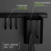 Railing system for the kitchen for 8 objects of the share, 60.5 cm, black color