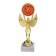 Nick Award Figure Cup with an anniversary of 50, 18 x 7 cm, plastic, gold