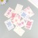 Cardboard "Hearts" set 10 pcs (5 types) 4x6 cm
