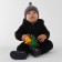 Costume: sweatshirt and pants crumbs, I am Basic Line, height 62-68 cm, black
