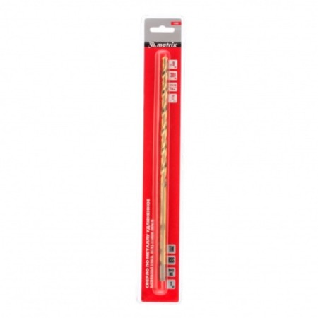 Spiral drill on metal Matrix, 9x300 mm, HSS, nitridetan coating-2