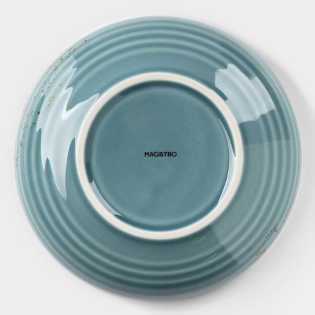 Porcelain deep Magistro "Cerera", 700 ml, d = 18.5 cm, blue color-3