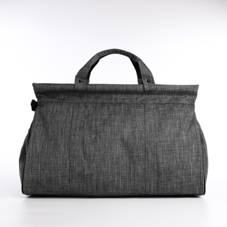 Road bag with lightning, external pocket, long belt, gray color-1