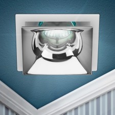 Lamp built -in era KL 102, IP20, 12W, 82x82x51 mm, white/chrome color