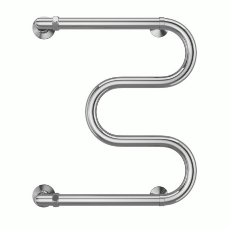 Terminus water heated towel rail M-shaped, 500x400 mm, side connection, chromium