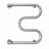 Terminus water heated towel rail M-shaped, 500x400 mm, side connection, chromium