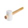 Kiyanka tundra, wooden handle, white rubber, 45 mm, 225 g