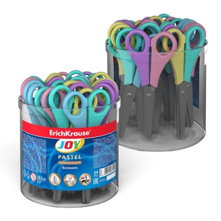 Baby scissors 13.5cm Erichkrause Joy Pastel, in a tube-4