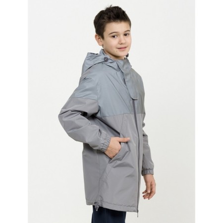 Windbreaker for boys, height 122 cm, gray color-2