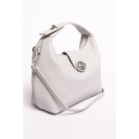 Gobo bag female, eco -leather, ludor gray, 30x10x19 cm-1
