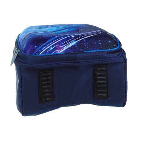 School frame backpack, 37 x 28 x 19 cm, calligrata to "cool cosmos", blue-8