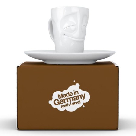 Coffee cup with a saucer TASSEN CHEERY, 80 ml, white color-3