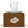 Coffee cup with a saucer TASSEN CHEERY, 80 ml, white color