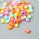 Beads for creativity plastic "White English letters" Color set 20 grams 0.4x0.8x0.8 cm