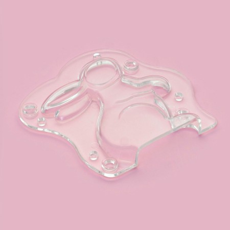 Mold "Rabbit", 13.5 × 13 cm, the color is transparent-2