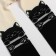 Pantyhose children, cream/black color, height 140-146 cm