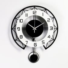 Wall watches, series: pendulum, smooth move, 35 x 43 cm