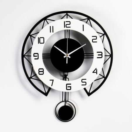 Wall watches, series: pendulum, smooth move, 35 x 43 cm
