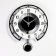 Wall watches, series: pendulum, smooth move, 35 x 43 cm