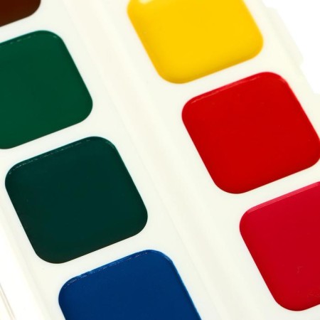 Watercolor 10 colors "Gamma" "Young Artist", honey, without a brush, plastic-2