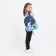Baby backpack on lightning, external pocket, blue/blue color