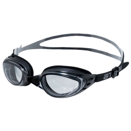 ATEMI B202 swimming glasses, silicone, black/gray color