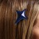 Hair clips on the postcard "Anime", 3.7 x 3.7 x 1 cm