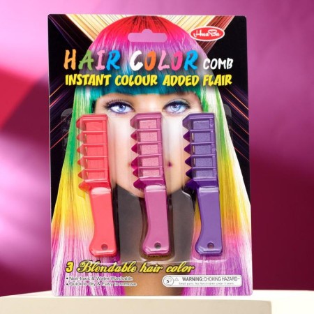 Shallows for hair with a nozzle, set 3 colors