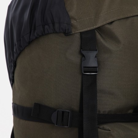 Tourist backpack, 60 l, department on screed with a lace, 3 outer pockets, Huntsman, Khaki Color-5
