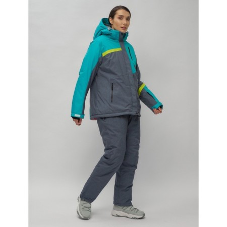 Ski suit female, size 58, green color-12