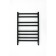Electric towel Grois Bruno, 500x800 mm, 8 crossbars, lower, black