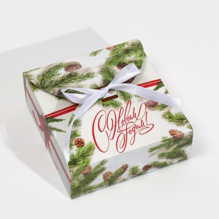 New Year's folding box "New Year's photo", 16 x 16 x 6 cm, New Year