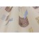 Contrasti bathroom curtains, 180 x 200 cm, beige color