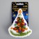 LED toy on Velcro "New Year tree" 8.5 × 10 cm, batteries Lr44x3, glow of multi