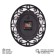 Watch wall, interior "turns", 31 x 26 cm, silent, black body with gold