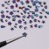 Figure rhinestones for decor "Assorted", color black holography
