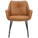 Allar chair, 580 × 520 × 850 mm, eco -leather, matting, brown color