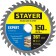 Disk STAYER 3682-150-20-36_Z01, on wood, accurate cut, 36T, 150 x 20/16 mm