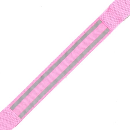 Collar with backlight double strip size S, Osh 35-43 x 2.5 cm 3 glow mode pink-5