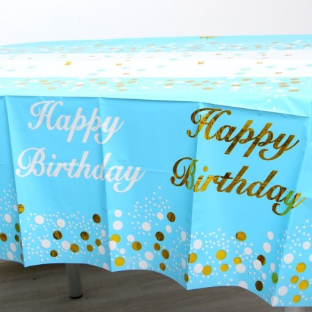 Grinding “Happy Birthday”, 137 × 183 cm, blue color-3