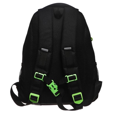 School backpack, 39 x 30 x 19 cm, Grizzly, ergonomic back, + keychain, black/purple-5