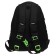 School backpack, 39 x 30 x 19 cm, Grizzly, ergonomic back, + keychain, black/purple