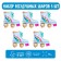 Set of foil balls 24 "Rollers", 5 pcs., Pink