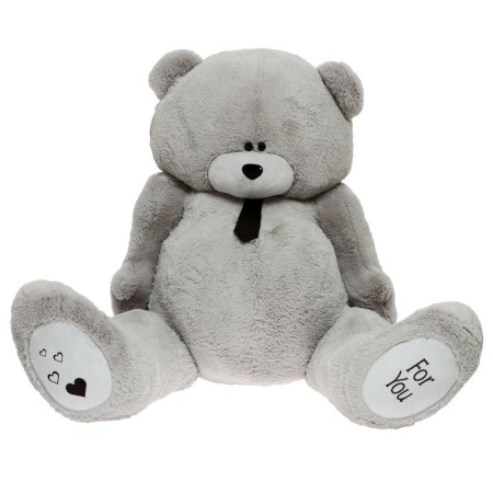 Soft toy "Grandfather Bear", gray color, 190 cm-4