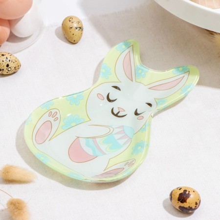 Glass Serving shares "Easter rabbit", 20 × 13.5 cm-1