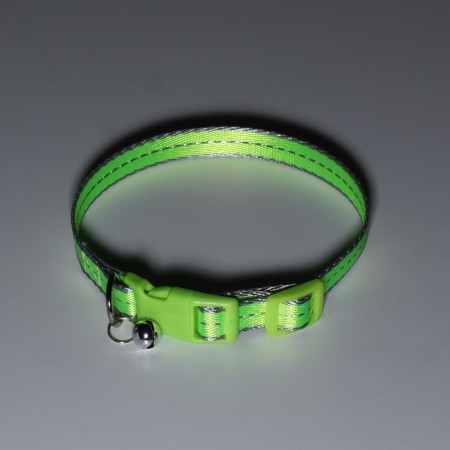 Neon collar 24-36 x 1.5 cm, green-6