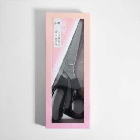 Sigzag scissors, 9 ", 23 cm, step - 7 mm, black color-5
