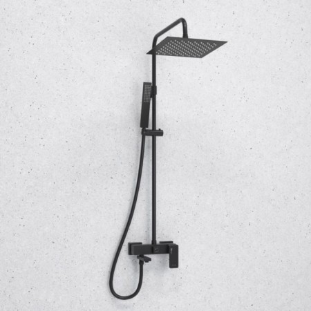 The shower system wasserkraft a277.255.218.bm, tropical shower, shower, black-1