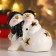 Souvenir Ceramics Light "Snowmen, black caps and scarves" 10x12x8 cm